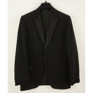 Vintage 1940s Lord West Formals Union Made Bespoke Tuxedo Jacket Men's 40R Satin